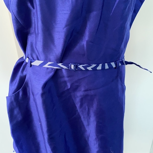 john meyer collection cobalt dress with belt - Picture 2 of 6
